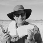 Matt James Holding Fish Fossils