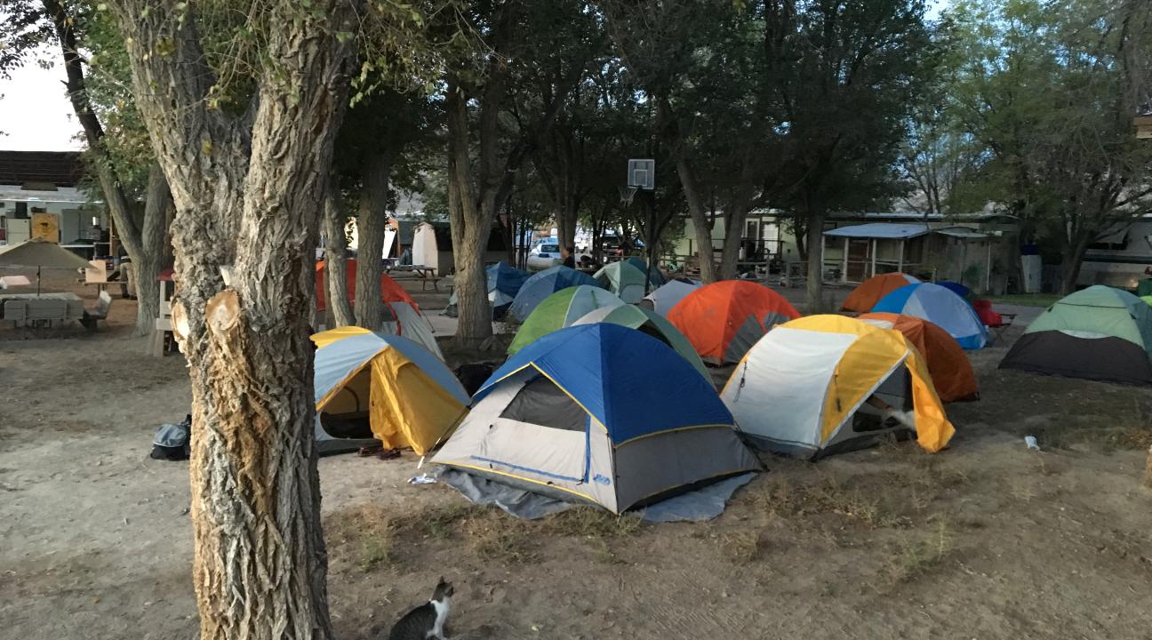 Camping at Middlegate Station