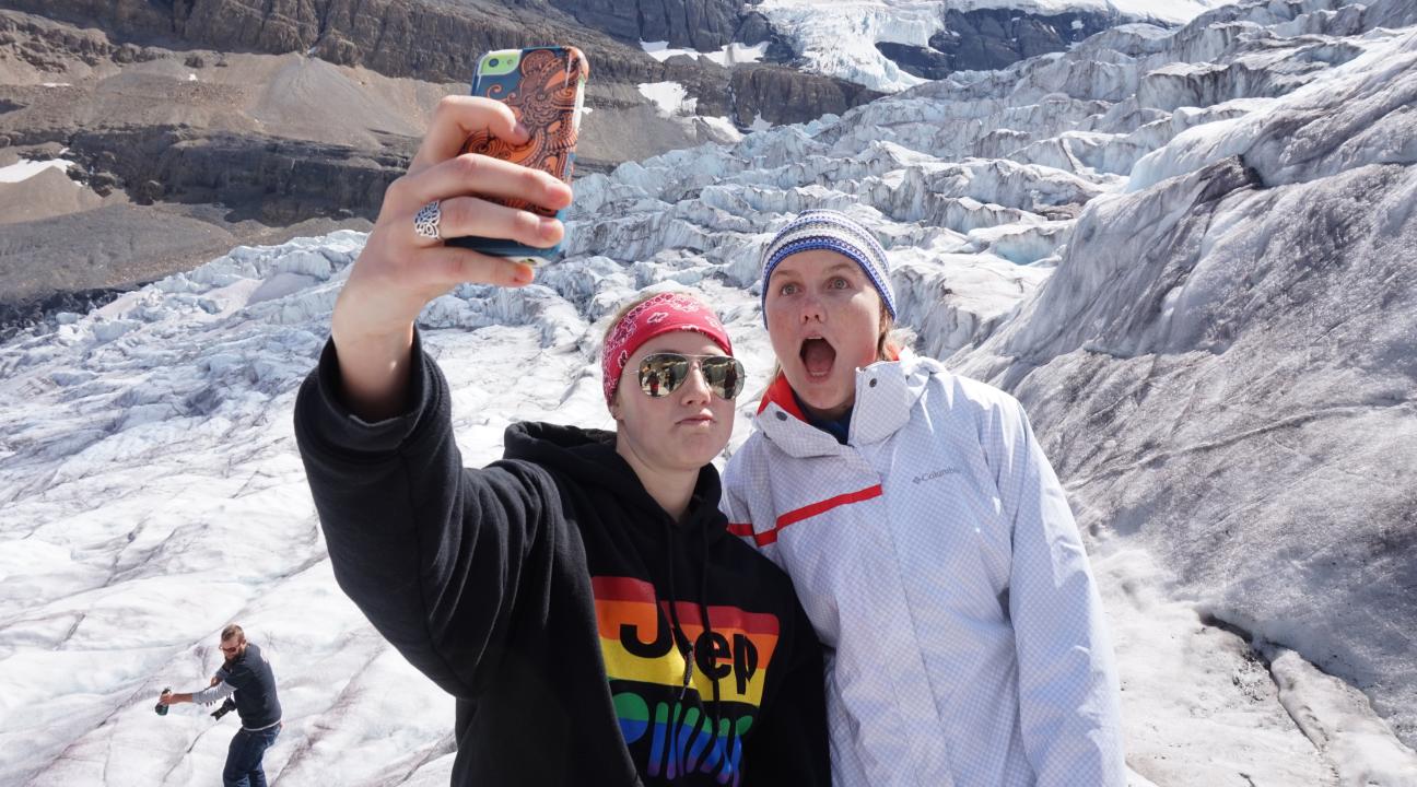 Glacier selfie