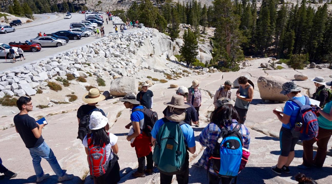 Students working in Yosemite