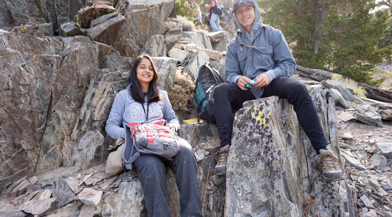 Students in the field