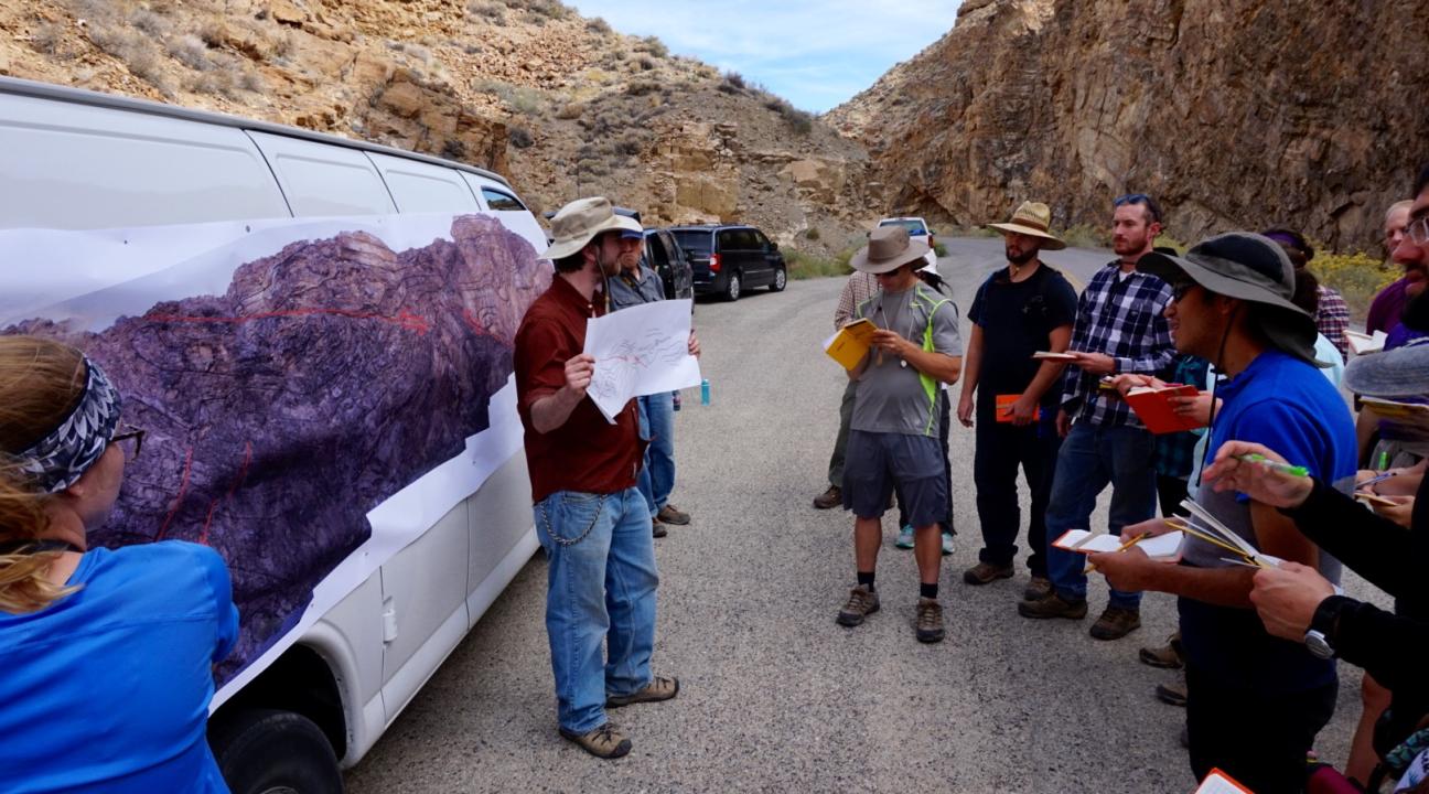 Matty teaching at Devil's Gate