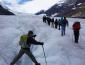 Hiking on the Athabasca Glacier