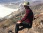 Student overlooking Death Valley