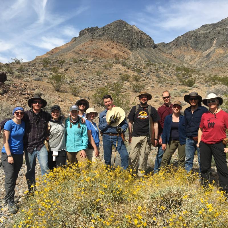 Students mapping in Emigrant Pass